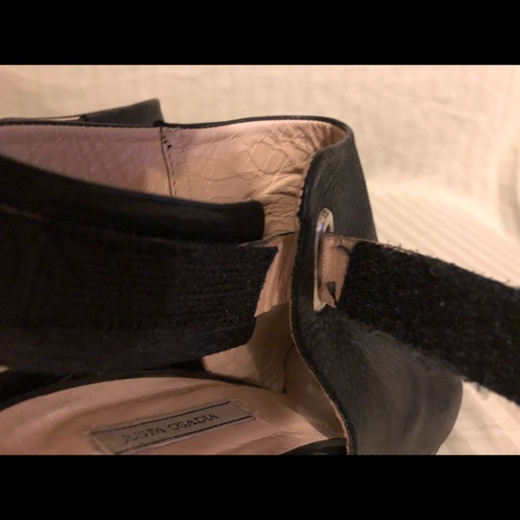 Justa Osadia peep toe block heel shoes - Picture 6 of 7